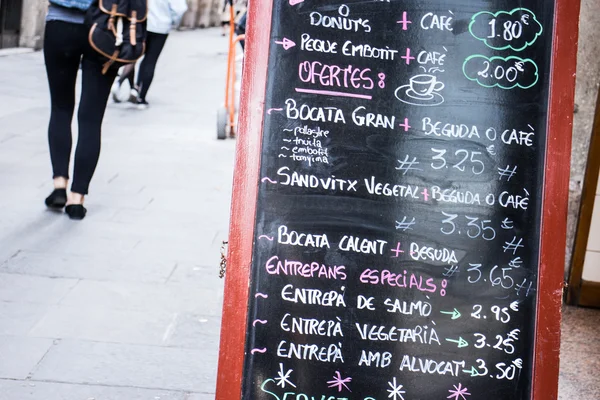 Pub chalkboard. — Stock Photo, Image