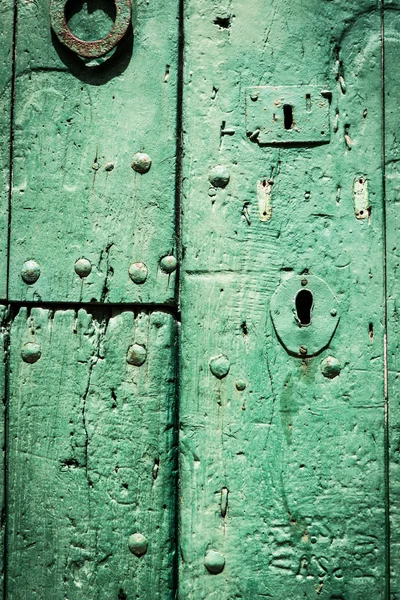 Porta verde . — Fotografia de Stock