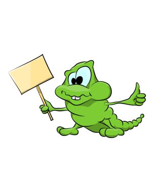 kertenkele, eğlence, vektör, çizim, karikatür, resim, sürüngen