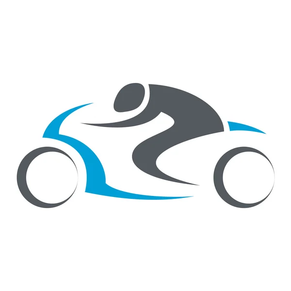 Motosiklet sürücüsü izole illüstrasyon