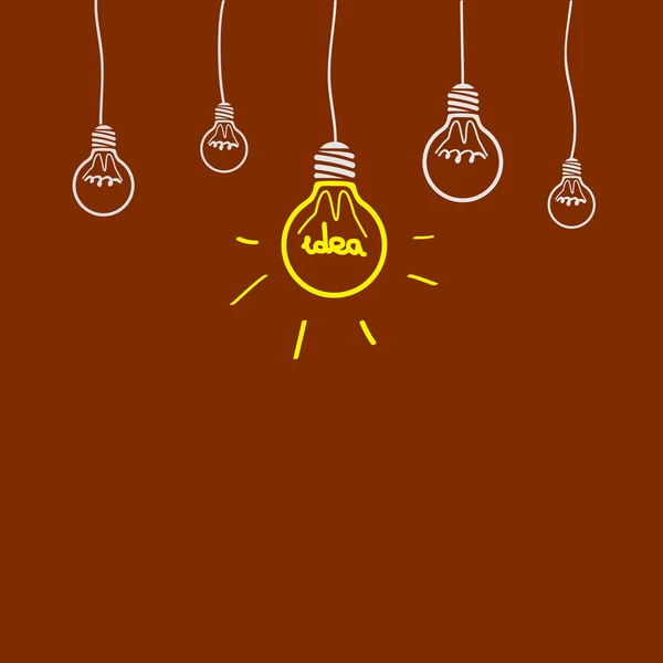 Light bulb idea vector illustration — Stock Vector