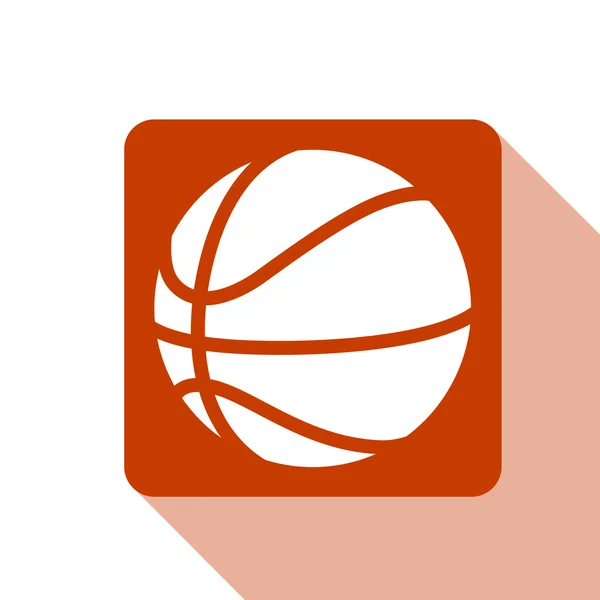 Basketball flat icon. — Stock Vector