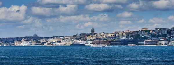 Istanbul Turchia Torre Galata Parte Europea Della Città Una Vista — Foto Stock