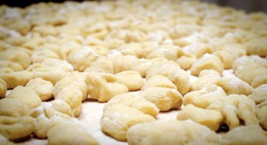 çok taze İtalyan gnocchi yaptım