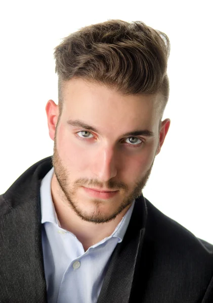 Portrait of handsome young man on white background — Stock Photo, Image