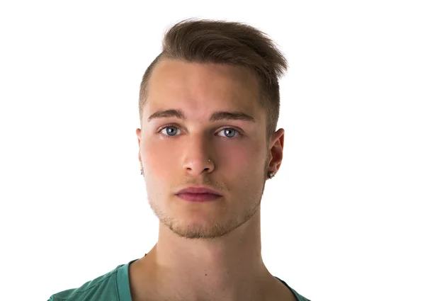 Headshot of handsome blond young man — Stock Photo, Image
