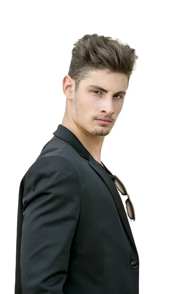 ビジネス スーツに、自信を持ってハンサムな若い男の肖像 — ストック写真
