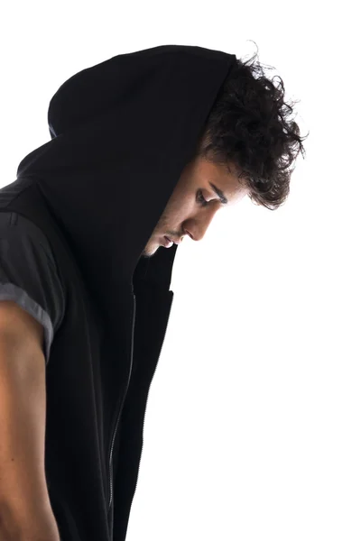 Man wearing a hoodie. — Stock Photo, Image