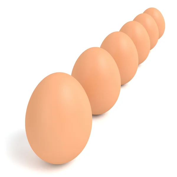 Half a Dozen of Eggs — Stock Photo, Image