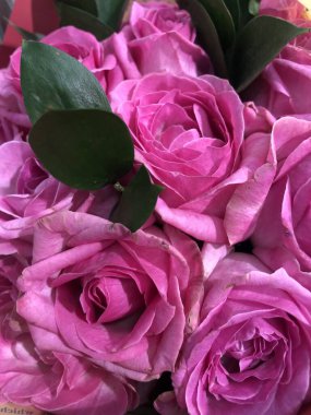 Bir buket güzel pembe gül