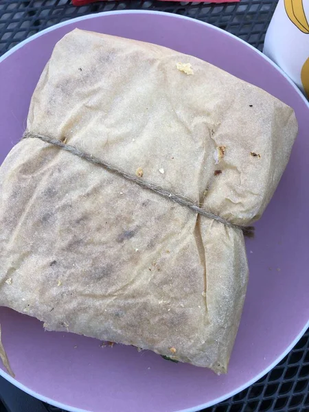 Sanduíches Com Queijo Frango Legumes — Fotografia de Stock