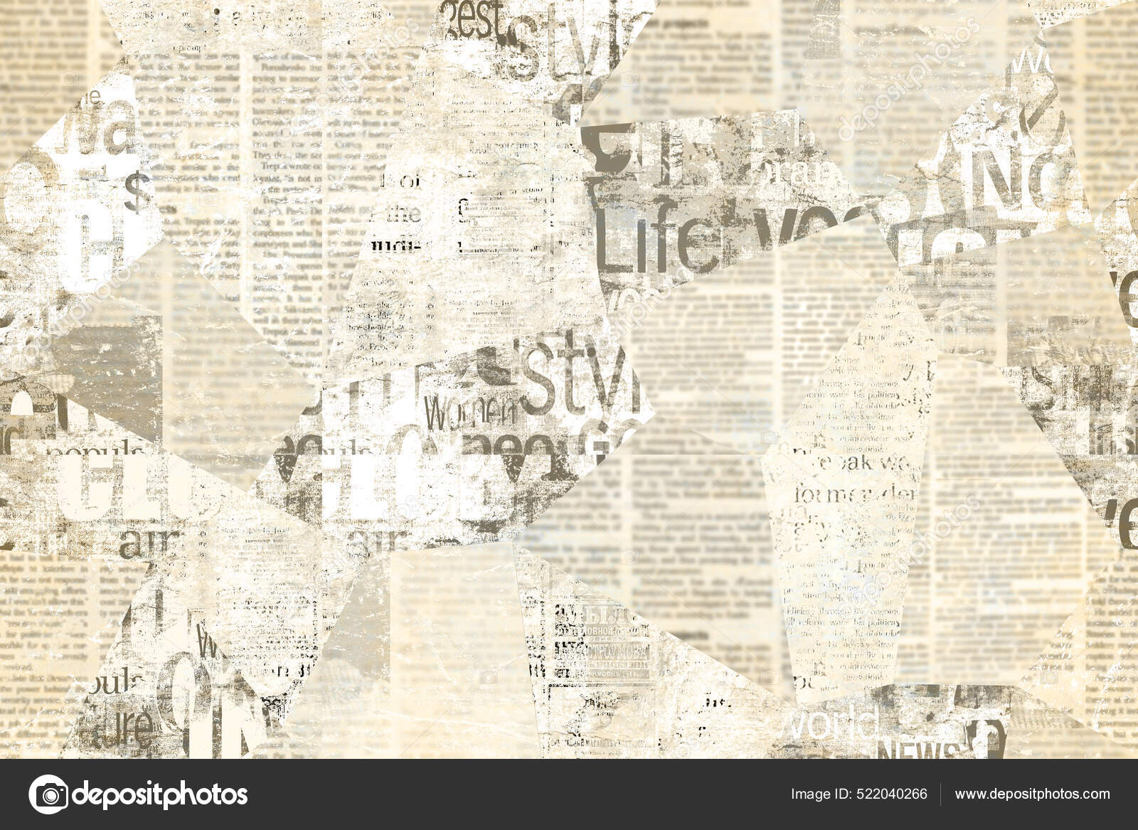 Newspaper Paper Grunge Aged Newsprint Pattern Background Vintage Old  Newspapers Stock Photo by ©OlgaZe 522040266