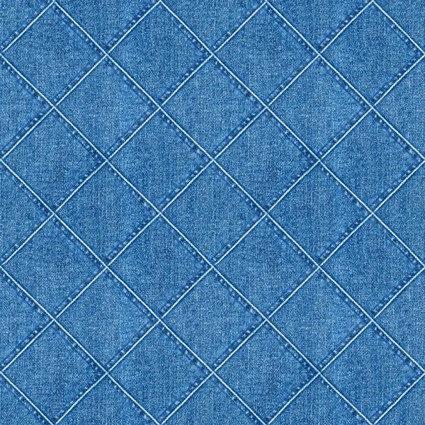 Dżinsy Mozaiki Tle Mody Jeansowy Niebieski Grunge Teksturowany Bezszwowy Wzór — Zdjęcie stockowe