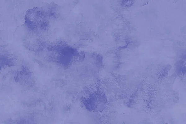 Abstrakter Aquarell Hintergrund Handgezeichnete Sehr Peri Lila Lavendelfarbe Flecken Und — Stockfoto