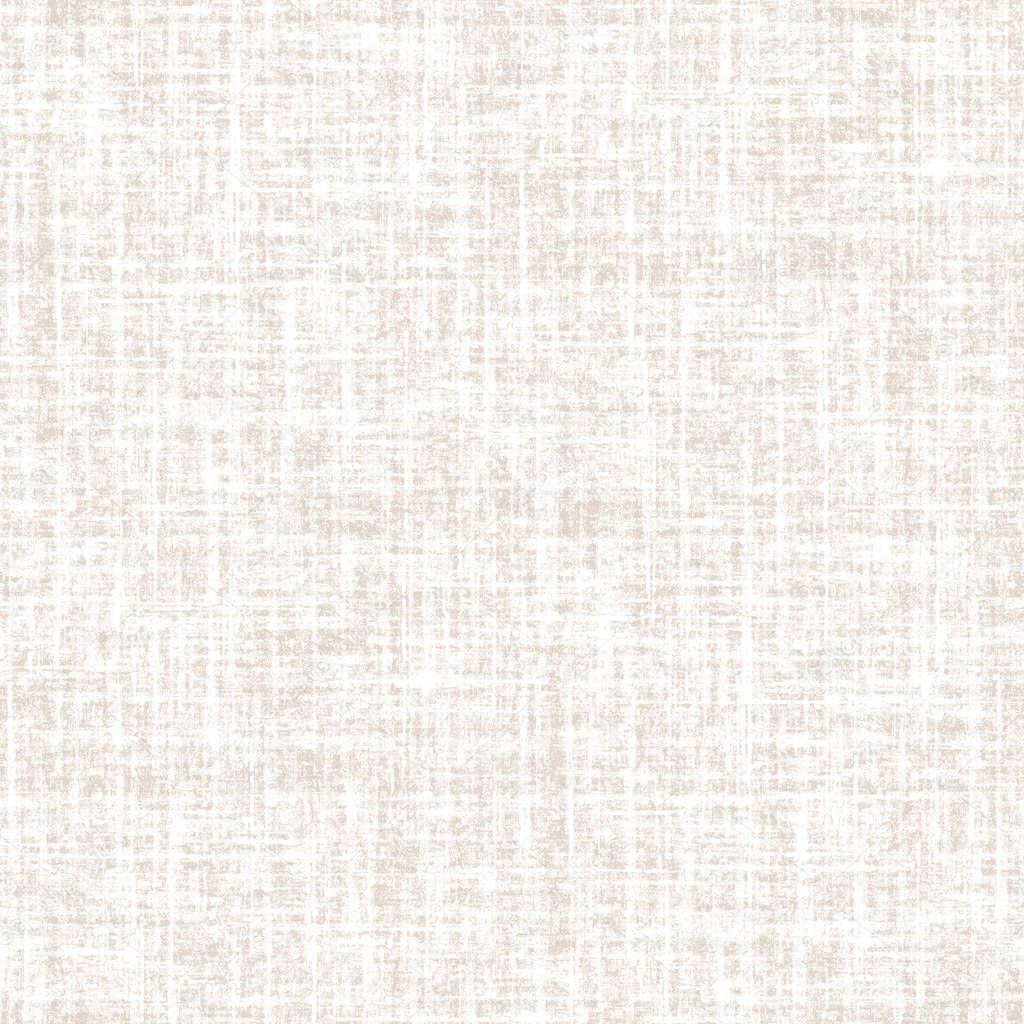 Seamless detailed woven linen texture background. Grey beige white flax fiber natural pattern. Organic fiber close up weave fabric surface material. Rustic home decor fabric effect style.