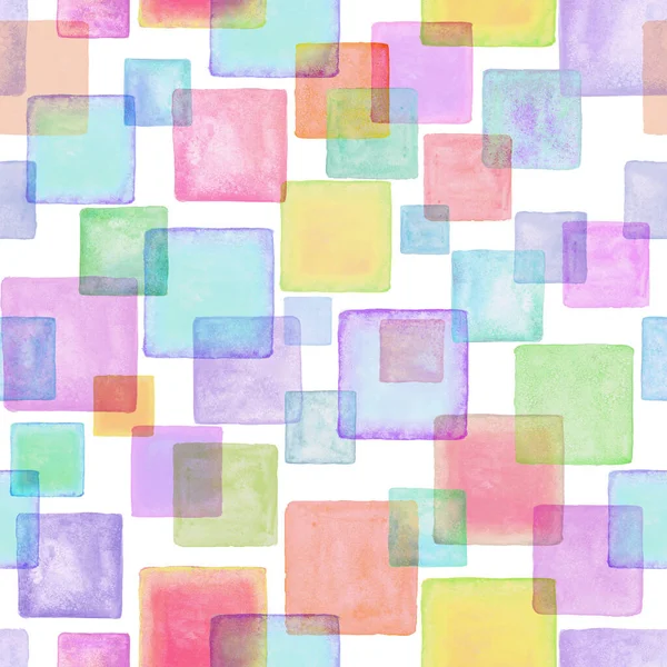 Hedendaagse Kunst Naadloze Patroon Achtergrond Abstract Grunge Vierkante Geometrische Vormen — Stockfoto
