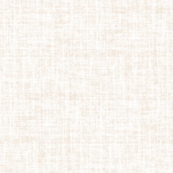 Seamless Detailed Woven Linen Texture Background Light Beige Flax Fiber — Stockfoto