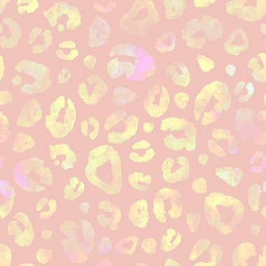 Leopar renkli pastel renkler suluboya pürüzsüz arkaplan. Suluboya el, hayvan derisi izi çizmiş. Soyut doku. Tekstil, duvar kağıdı, ambalaj kağıdı için yazdır.