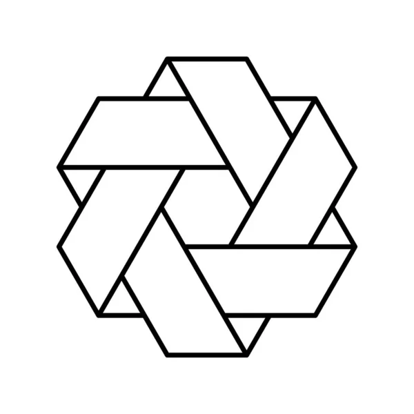 Conceito de vigas de triângulo infinito vetor logotipo design simples  material de botão de conceito de sinal sólido