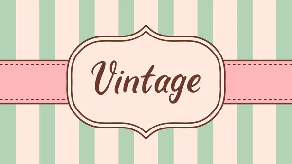 Vintage Background Emblem Copy Space Retro Boutique Poster Card Template — Stock Vector