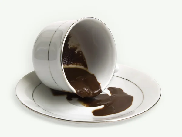 Kupa med en kaffe sediment — Stockfoto