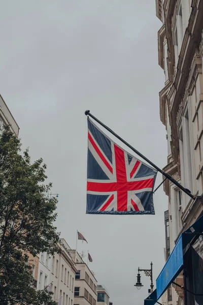 Londra Ngiltere Ekim 2021 Union Jack Ngiliz Bayrağı Londra Nın — Stok fotoğraf