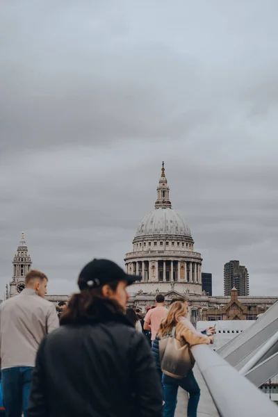 London Egyesült Királyság Október 2021 Kilátás Szent Pál Székesegyházra Londoni — Stock Fotó