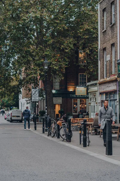 London October 2021 Bikes Parked Street Clerkenwell London Bikes Popular — Stock Photo, Image