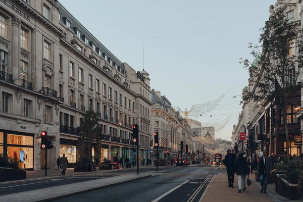 Londres Reino Unido Novembro 2021 Regent Street Uma Grande Rua — Fotografia de Stock