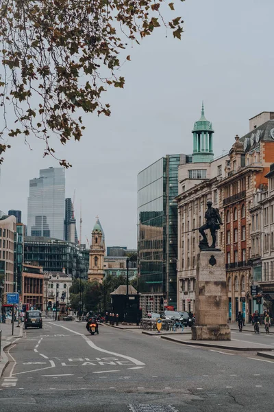 Londyn Wielka Brytania Października 2021 Widok High Street Holborn Zabytkowej — Zdjęcie stockowe