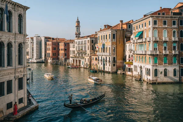 Venise Italie Mai 2022 Bateaux Naviguant Travers Grand Canal Les — Photo