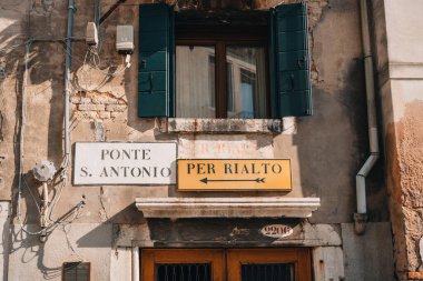 Venedik, İtalya - 21 Mayıs 2022: Per Rialto (