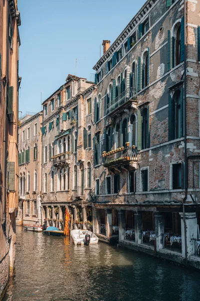 Venise Italie Mai 2022 Bateau Amarré Sur Canal Rio Dei — Photo