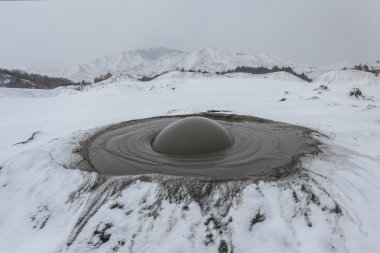 çamur volkanlar olarak buzau, Romanya