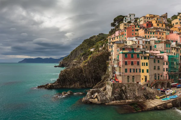 Village of Manarola, on the Cinque Terre coast of Italy — Stock Photo, Image