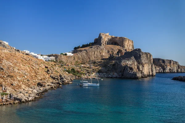 St Paul 's Bay Beach en Lindos —  Fotos de Stock