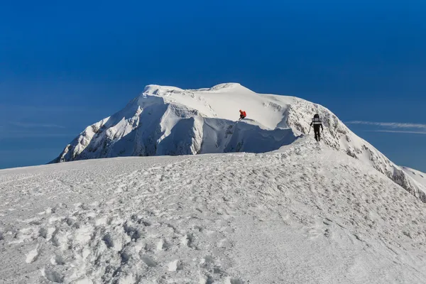 Im Winter auf den Berg — Stockfoto