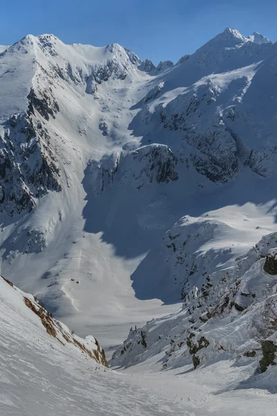 Negoiu peak in winter — Stock Photo, Image