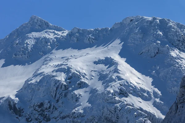 Negoiu-Gipfel im Winter — Stockfoto