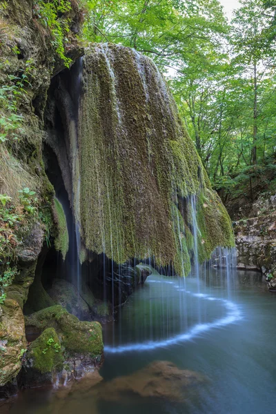 Bigar カスケード滝ネラ beusnita ブラックリバー渓谷国立公園、ルーマニア — ストック写真
