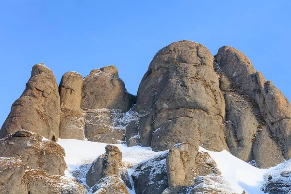 冬天的山顶 Ciucas Mountains罗马尼亚 — 图库照片