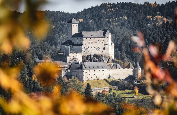 Medieval Castle Rappottenstein Warm Light Autumn — Stock Photo, Image