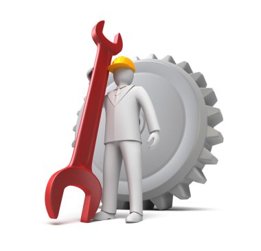 adam 3d spanner adamla çalışmaya hazır