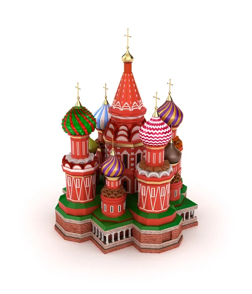 Catedral de San Basilio en la Plaza Roja de Moscú, Rusia — Foto de Stock