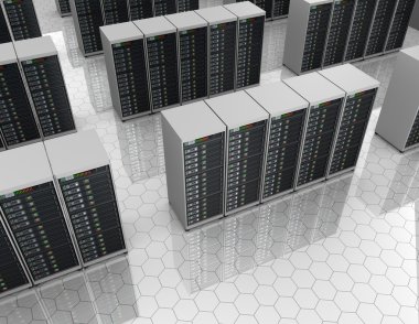 Datacenter: sunucu kümeleri ile sunucu odası.