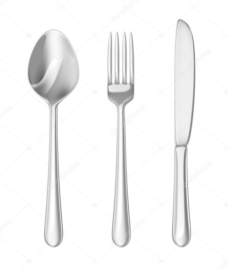 Cutlery set. Spoon, fork, knife. — Stock Photo © Alexmit 19260229