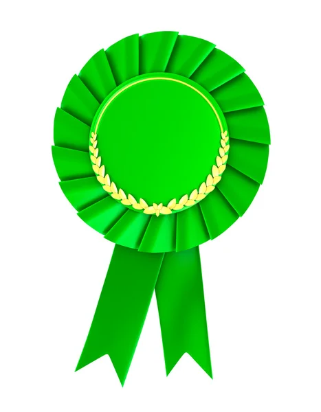 Blank green award badge. — Stock Photo, Image