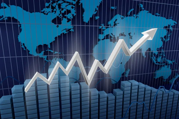 Negocios. Fondo del diagrama de ingresos — Foto de Stock