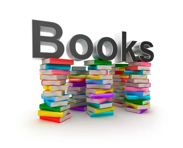 Libros en pilas — Foto de Stock
