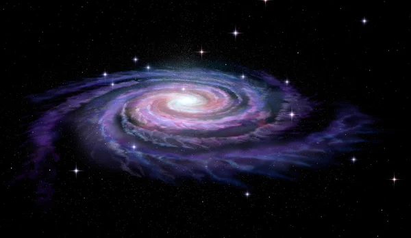 Galaxia espiral Vía Láctea — Foto de Stock